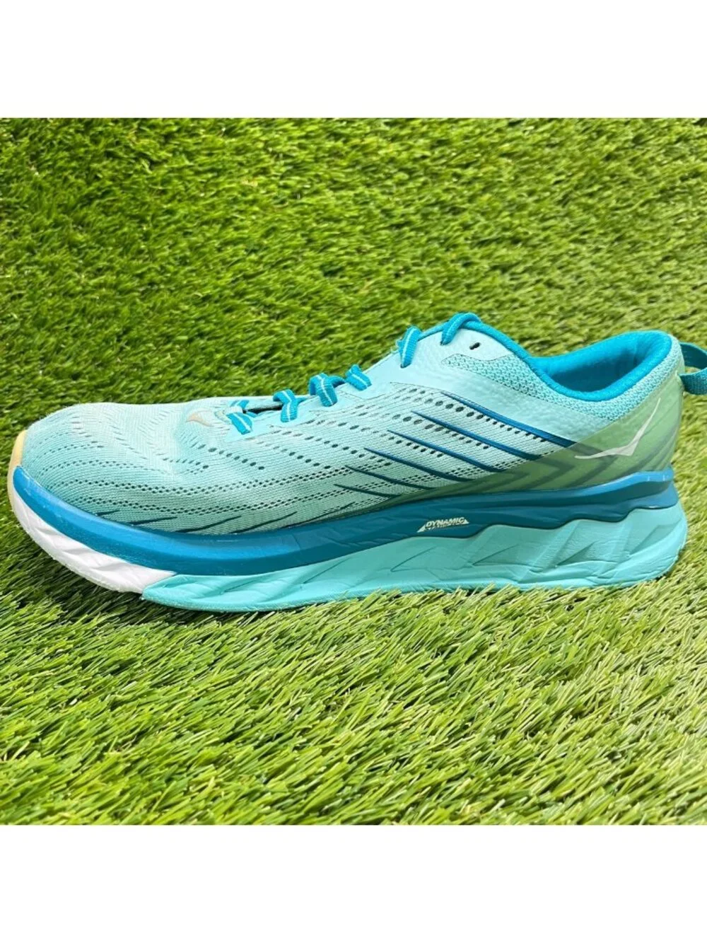 Hoka One One Arahi 4 Womens Size 9.5 Blue White Athletic Running Shoes Sneakers
